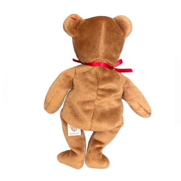 BEANIE Babies TY Original RARE Britannia British Bear 9 inches - Picture 2 of 11